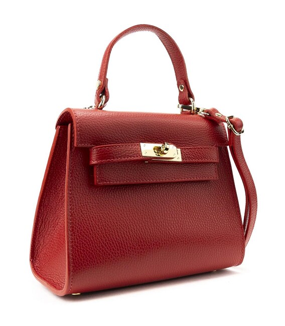 Небольшая классическая кожаная сумочка Firenze Italy F-IT-9866R фото, картинка, изображение