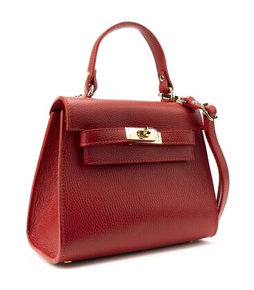 Невелика класична шкіряна сумочка Firenze Italy F-IT-9866R картинка, зображення, фото