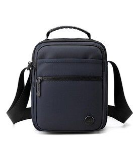 Чоловічий текстильний месенджер із ручкою Confident AT08-1293BL