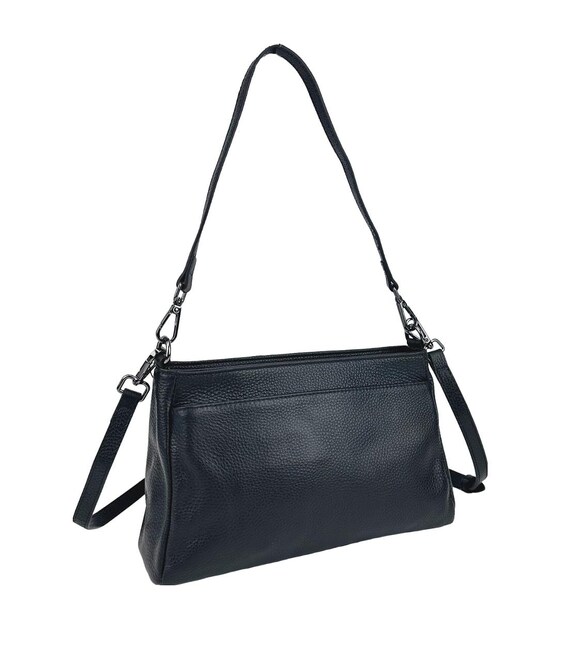 Женская кожаная сумка через плечо на три отдела UnaBorsetta NB2-4102A фото, картинка, изображение