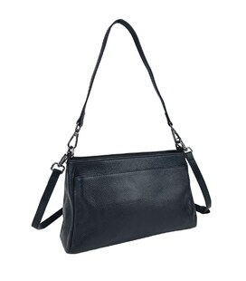 Жіноча шкіряна сумка через плече на три відділи UnaBorsetta NB2-4102A