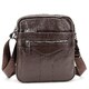 Кожаный небольшой мужской мессенджер коричневый Tiding Bag M56-0187C фото