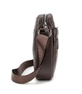 Кожаный небольшой мужской мессенджер коричневый Tiding Bag M56-0187C фото, картинка, изображение