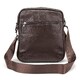 Шкіряний маленький чоловічий месенджер коричневий Tiding Bag M56-0187C картинка, зображення, фото