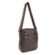 Кожаный небольшой мужской мессенджер коричневый Tiding Bag M56-0187C фото
