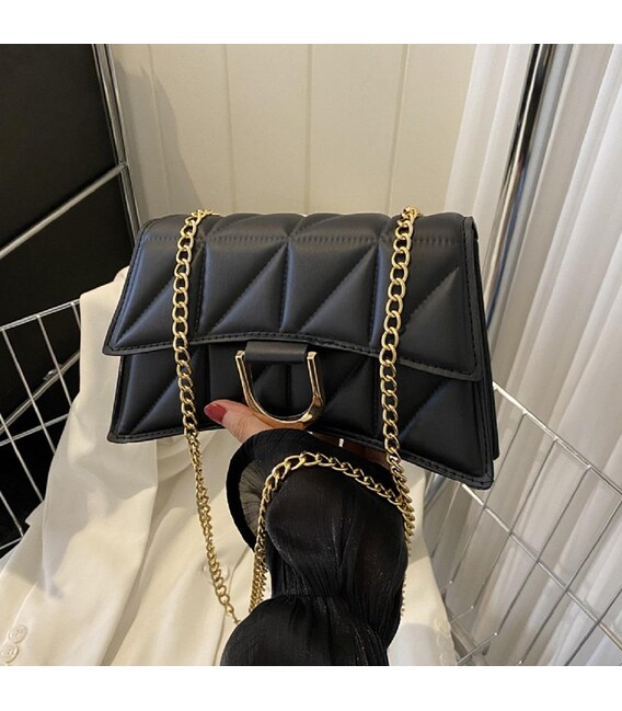 Кросбоді вигнутої форми в еко-шкірі з геометричним візерунком Lilly P4-378A картинка, зображення, фото