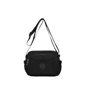 Маленьке жіноче кросбоді чорний текстиль Confident WT1-683A