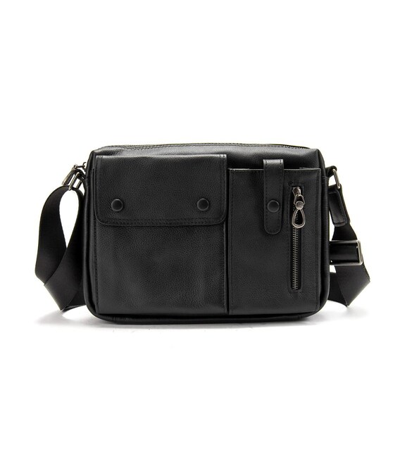 Кожаная сумка через плечо горизонтальная Tiding Bag 1628A фото, картинка, изображение