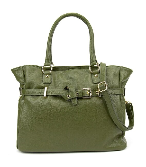 Повседневная женская сумка с акцентным ремешком Firenze Italy F-IT-7638OL фото, картинка, изображение