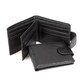 Чоловіче шкіряне портмоне чорне з кнопкою Tiding Bag M39-9923-1FRA картинка, зображення, фото