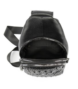 Кожаная сумка слинг с тиснением рептилия Tiding Bag M56-8880A фото, картинка, изображение