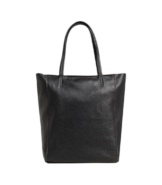 Женская кожаная сумка шоппер черная Firenze Italy F-IT-7622AM фото, картинка, изображение