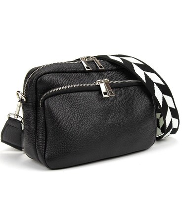 Женская кожаная сумочка с широким ремнем Firenze Italy F-IT-9830-1A фото, картинка, изображение