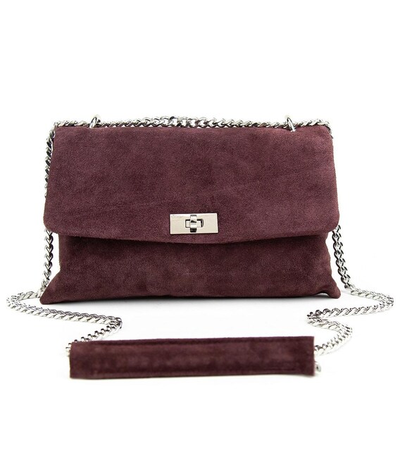 Кросбоді замшеве на ланцюжку Firenze Italy F-IT-8545BO картинка, зображення, фото