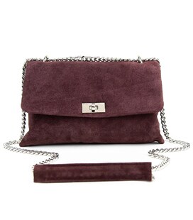 Кроссбоди из замши на цепочке Firenze Italy F-IT-8545BO фото, картинка, изображение