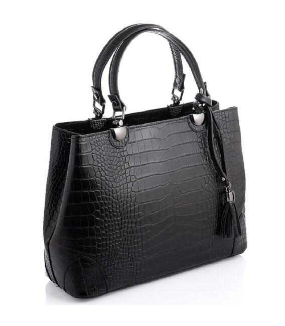 Класична жіноча чорна сумка Firenze Italy F-IT-7603A картинка, зображення, фото