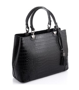 Класична жіноча чорна сумка Firenze Italy F-IT-7603A картинка, зображення, фото