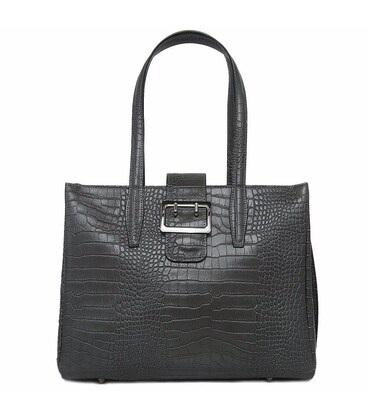 Шкіряна сіра сумка під рептилію Firenze Italy F-IT-7607G картинка, зображення, фото