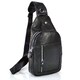 Чоловічий слінг Tiding Bag FL-N2-4004A із гладкої шкіри чорного кольору. картинка, зображення, фото