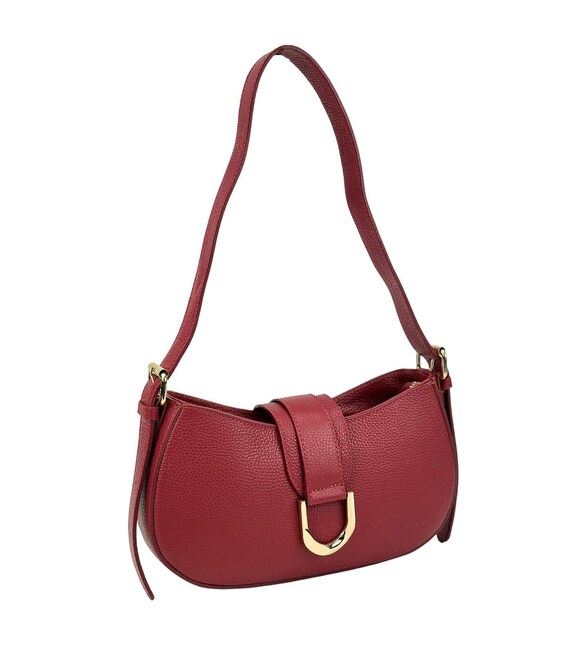 Кроссбоди кожаное полукруглое Firenze Italy F-IT-98100BO фото, картинка, изображение