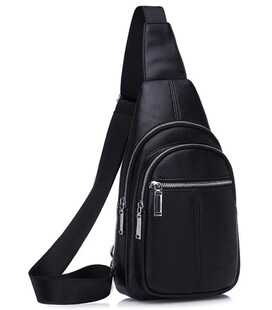 Стильный слинг для мужчины из натуральной кожи Tiding Bag A25F-5060A фото, картинка, изображение