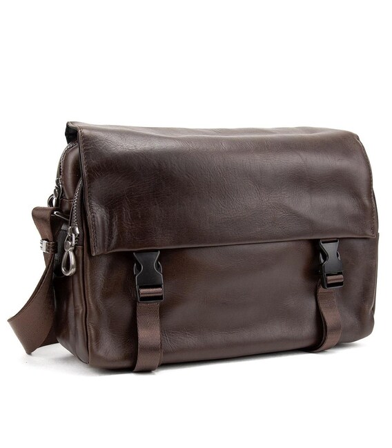 Чоловіча горизонтальна сумка через плече із клапаном TIDING BAG 1654LDB картинка, зображення, фото