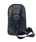 Шкіряний чорний слінг через плече Tiding Bag A25F-250131A картинка, зображення, фото