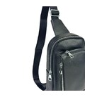 Шкіряний чорний слінг через плече Tiding Bag A25F-250131A картинка, зображення, фото