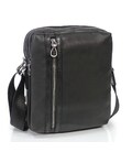 Мужской средний черный мессенджер Tiding Bag S-JMD10-8153A фото, картинка, изображение