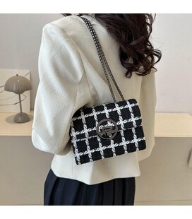 Маленька твідова сумочка на ланцюжку Lilly P2-1520AW