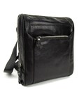 Черный мужской кожаный мессенджер в гладкой коже Tavinchi S-TV-4143A фото, картинка, изображение