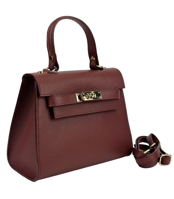 Невелика класична шкіряна сумочка Firenze Italy F-IT-9866DR картинка, зображення, фото