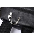 Рюкзак мужской кожаный черный Tiding Bag A25F-11685A фото, картинка, изображение