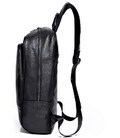 Рюкзак мужской кожаный черный Tiding Bag A25F-11685A фото, картинка, изображение