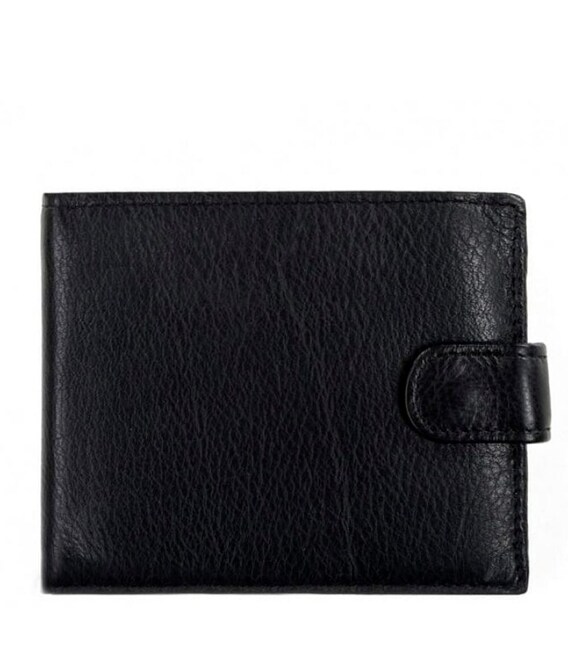 Портмоне черное кожаное Tiding Bag A7-258A фото, картинка, изображение