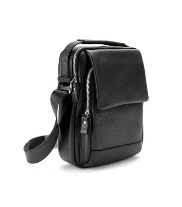 Мессенджер кожаный с ручкой Tiding Bag A25F-FL-9747A фото, картинка, изображение