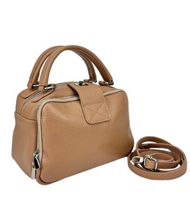 М'яка шкіряна сумка на два відділи з ручкою Firenze Italy F-IT-1045DB картинка, зображення, фото