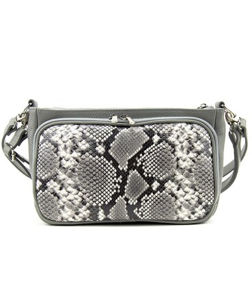 Кожаное женское кроссбоди со вставкой питон Tavinchi CH-001A-FL фото, картинка, изображение