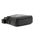 Месенджер в гладкой коже черный Tiding Bag 8718A фото, картинка, изображение