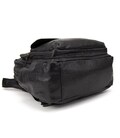 Мужской кожаный рюкзак черный Tiding Bag 2086A фото, картинка, изображение