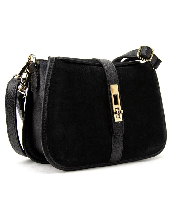 Женское замшевое кроссбоди на застежке Firenze Italy F-IT-9895A фото, картинка, изображение