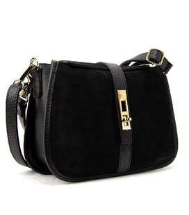 Женское замшевое кроссбоди на застежке Firenze Italy F-IT-9895A фото, картинка, изображение