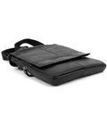 Кожаная мужская барсетка с ручкой черная Ruff Ryder RR-10097A фото, картинка, изображение