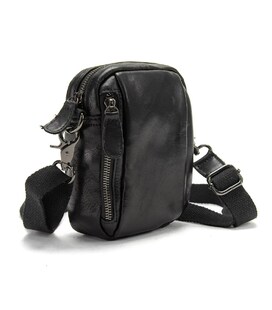 Міні-сумка через плече шкіряна чоловіча Tiding Bag M39-6072A картинка, зображення, фото