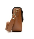 Кроссбоди кожаное с акцентным замком цвет карамель Firenze Italy F-IT-9558C фото, картинка, изображение