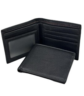 Класичне чорне шкіряне портмоне Tiding Bag M39-1023-3A картинка, зображення, фото