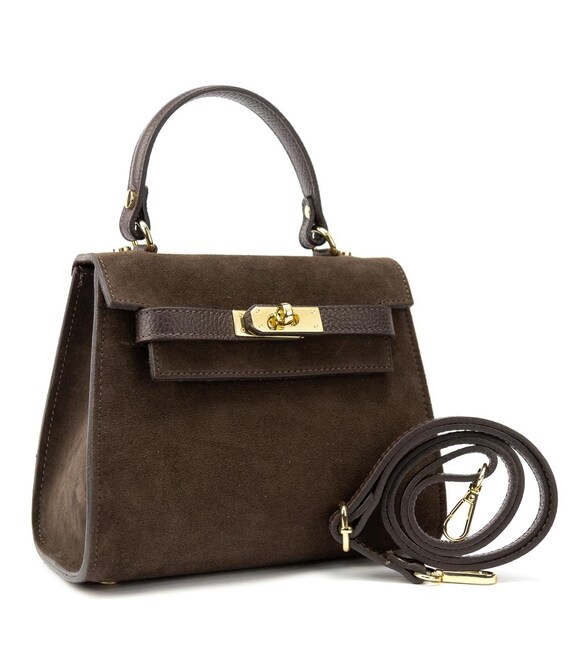 Небольшая классическая замшевая сумочка Firenze Italy F-IT-98667DB фото, картинка, изображение