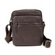 Месенджер класичний в гладкій шкірі коричневий Tiding Bag 8717C фото