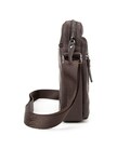 Месенджер класичний в гладкій шкірі коричневий Tiding Bag 8717C фото, картинка, изображение