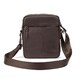 Месенджер класичний в гладкій шкірі коричневий Tiding Bag 8717C фото